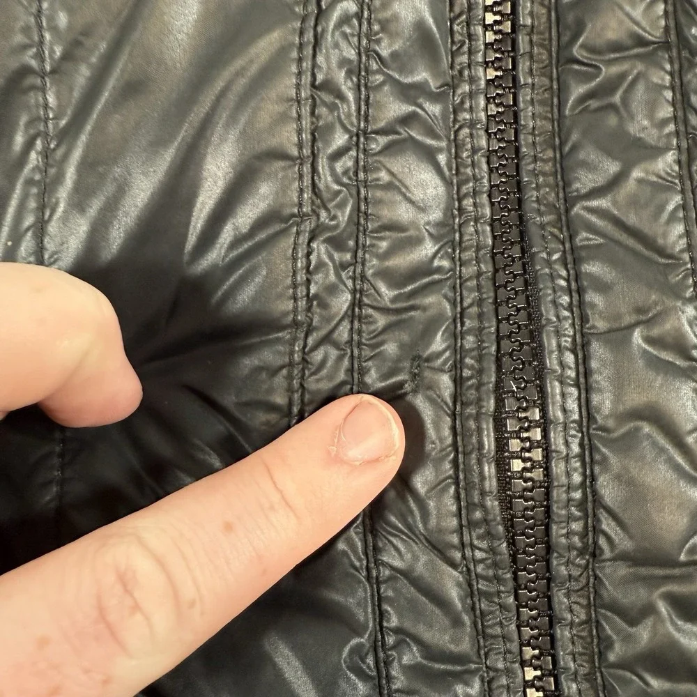 The North Face Mack Moto Jacket Mens 2XL Black  Motorcycle Nylon Quilted Outdoor